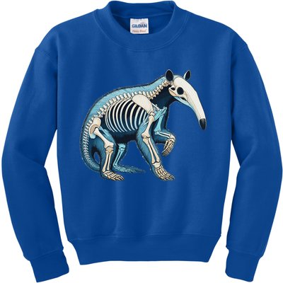 X Ray Anteater Body Anatomy Radiography Skeleton Kids Sweatshirt
