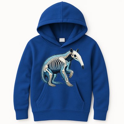X Ray Anteater Body Anatomy Radiography Skeleton Kids Hoodie
