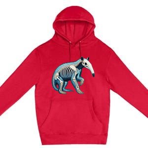 X Ray Anteater Body Anatomy Radiography Skeleton Premium Pullover Hoodie