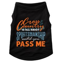 XC Running Cross Country Running Runner Funny XC Quote Doggie Tank