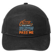 XC Running Cross Country Running Runner Funny XC Quote 7-Panel Snapback Hat