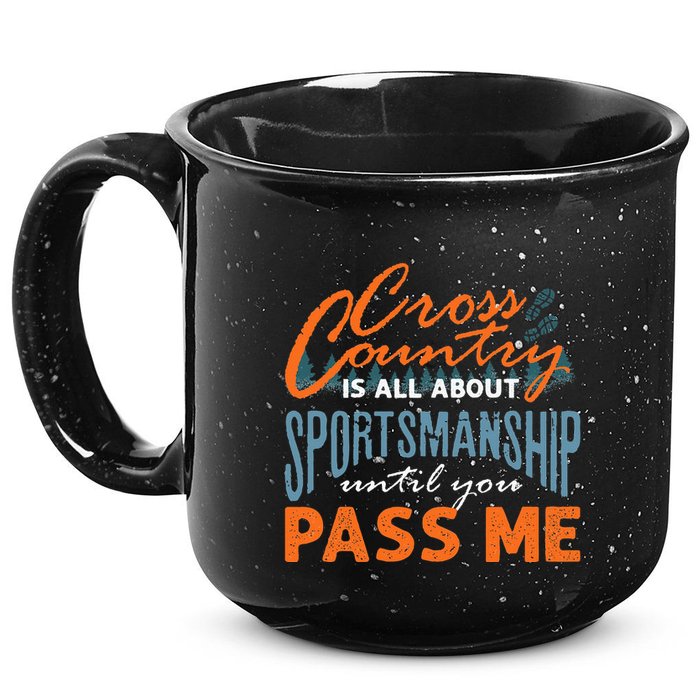 XC Running Cross Country Running Runner Funny XC Quote 15oz Campfire Ceramic Mug