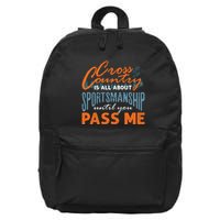 XC Running Cross Country Running Runner Funny XC Quote 16 in Basic Backpack