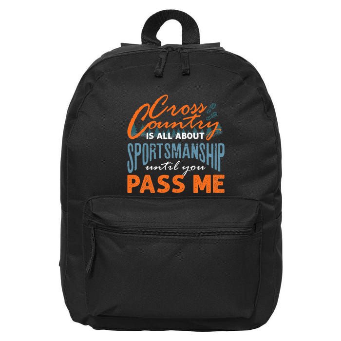 XC Running Cross Country Running Runner Funny XC Quote 16 in Basic Backpack