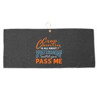 XC Running Cross Country Running Runner Funny XC Quote Large Microfiber Waffle Golf Towel