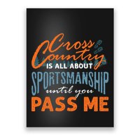 XC Running Cross Country Running Runner Funny XC Quote Poster