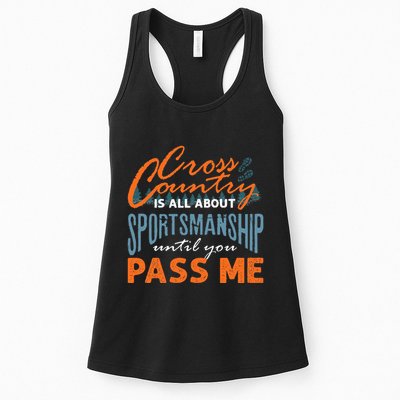 XC Running Cross Country Running Runner Funny XC Quote Womens Tank Top