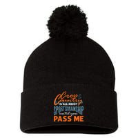 XC Running Cross Country Running Runner Funny XC Quote Pom Pom 12in Knit Beanie