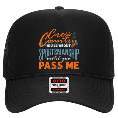 XC Running Cross Country Running Runner Funny XC Quote Trucker Hat