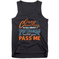 XC Running Cross Country Running Runner Funny XC Quote Tank Top