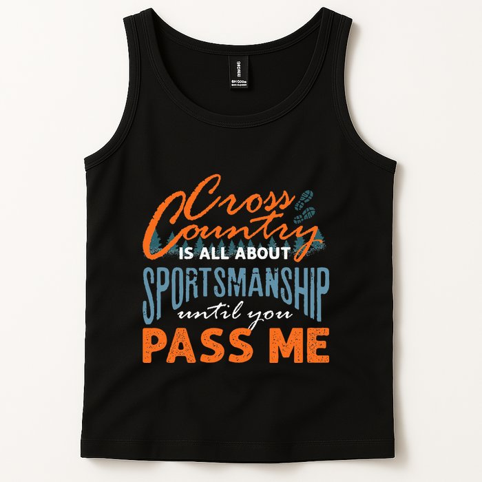 XC Running Cross Country Running Runner Funny XC Quote Tank Top