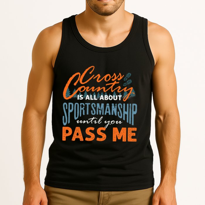 XC Running Cross Country Running Runner Funny XC Quote Tank Top