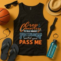 XC Running Cross Country Running Runner Funny XC Quote Tank Top
