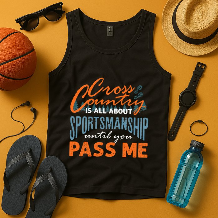 XC Running Cross Country Running Runner Funny XC Quote Tank Top