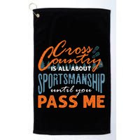 XC Running Cross Country Running Runner Funny XC Quote Golf Towel