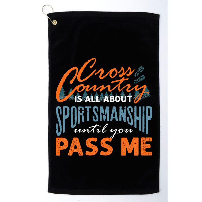 XC Running Cross Country Running Runner Funny XC Quote Golf Towel