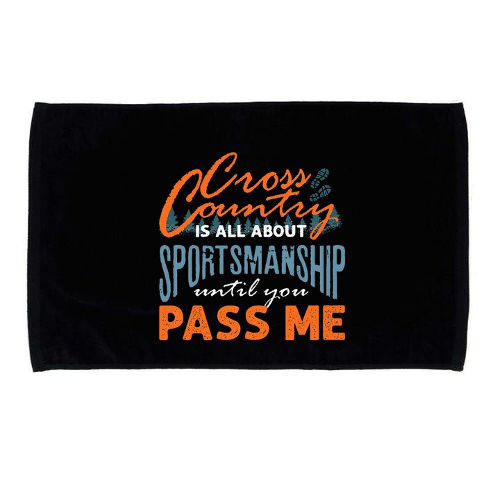 XC Running Cross Country Running Runner Funny XC Quote Microfiber Hand Towel