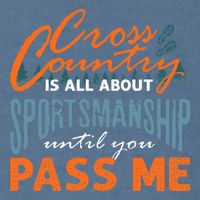 XC Running Cross Country Running Runner Funny XC Quote Garment-Dyed Sweatshirt