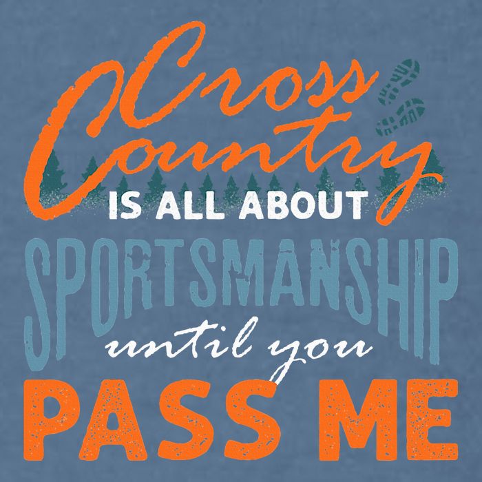 XC Running Cross Country Running Runner Funny XC Quote Garment-Dyed Sweatshirt