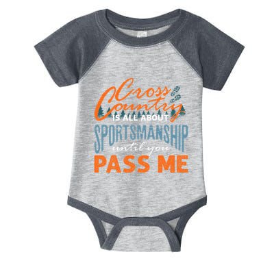 XC Running Cross Country Running Runner Funny XC Quote Infant Baby Jersey Bodysuit