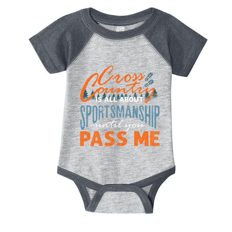 XC Running Cross Country Running Runner Funny XC Quote Infant Baby Jersey Bodysuit