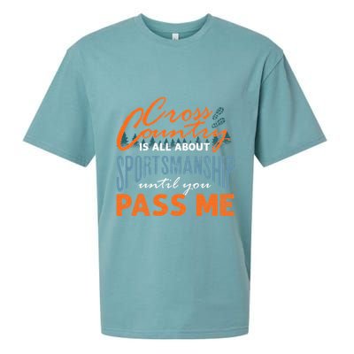XC Running Cross Country Running Runner Funny XC Quote Sueded Cloud Jersey T-Shirt