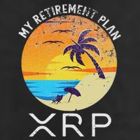 Xrp Ripple Cryptocurrency My Retirement Plan Beach Vacation 7 Panel Mesh Trucker Snapback Hat
