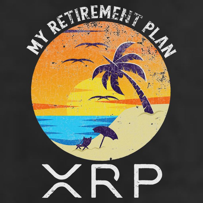 Xrp Ripple Cryptocurrency My Retirement Plan Beach Vacation 7 Panel Mesh Trucker Snapback Hat