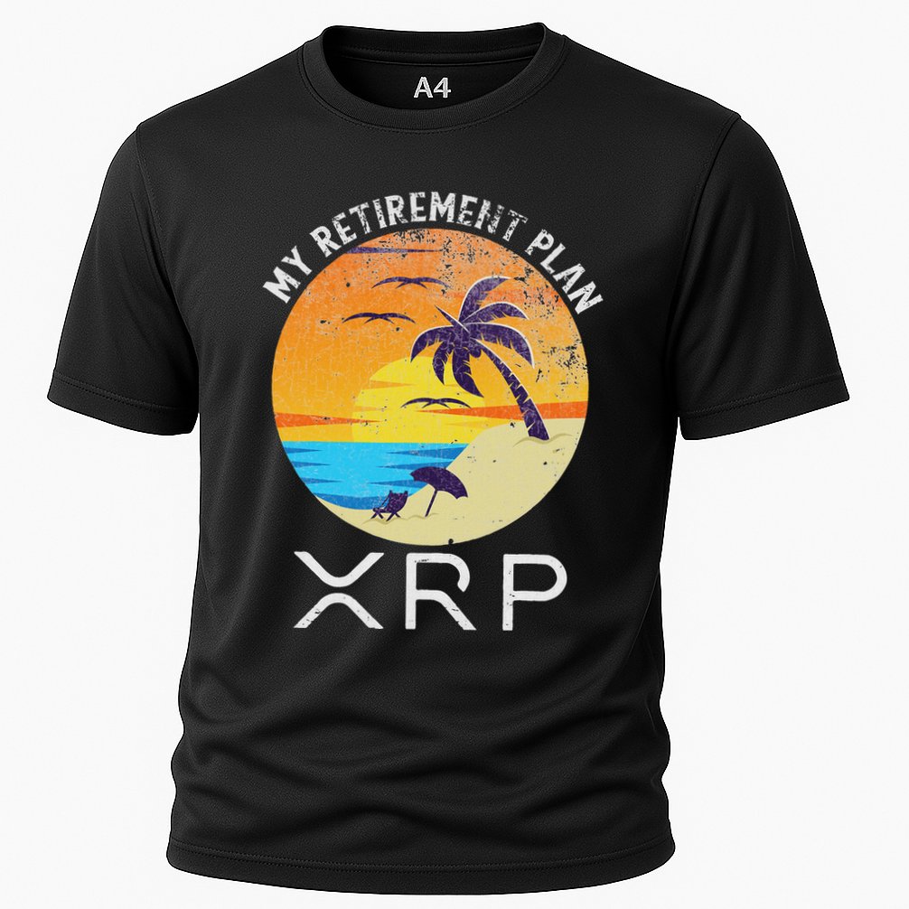 Xrp Ripple Cryptocurrency My Retirement Plan Beach Vacation Performance Shirt