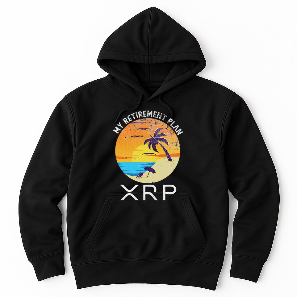 Xrp Ripple Cryptocurrency My Retirement Plan Beach Vacation Hoodie