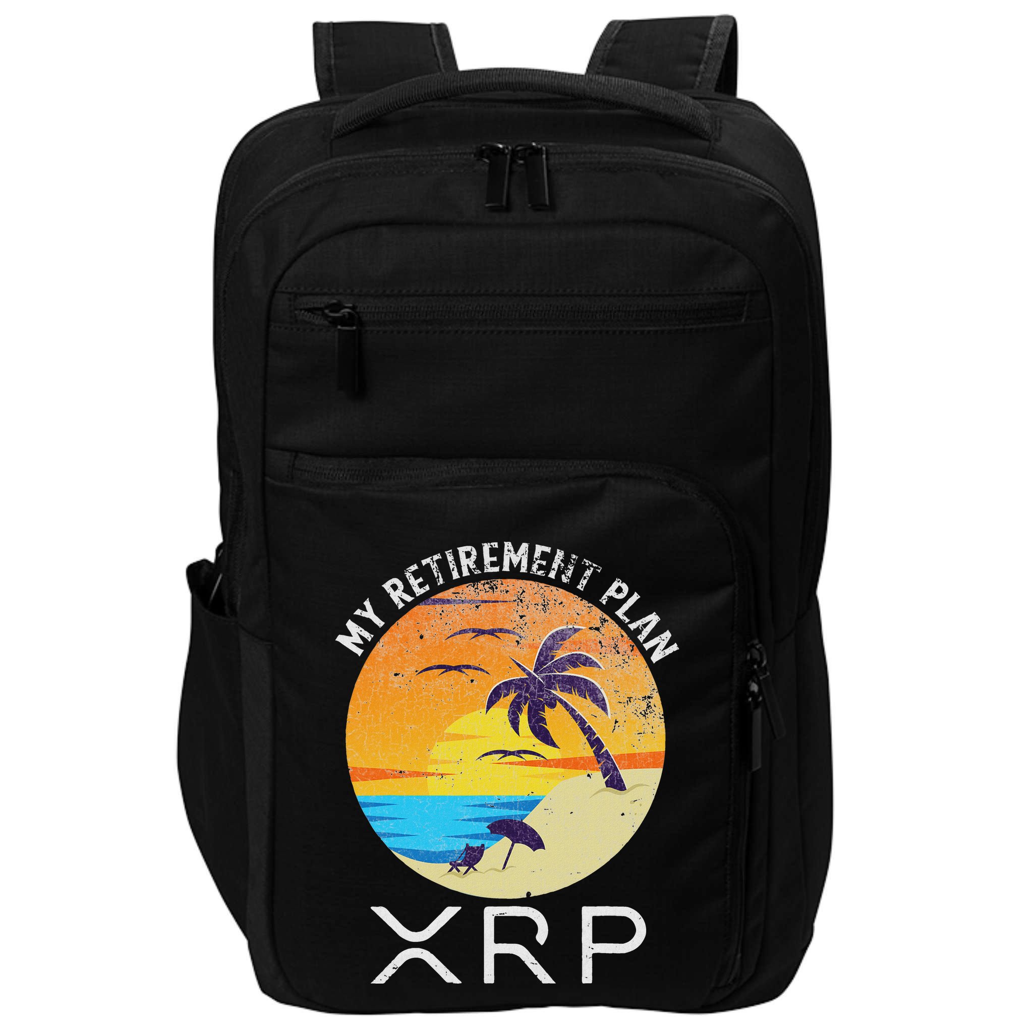 Xrp Ripple Cryptocurrency My Retirement Plan Beach Vacation Impact Tech Backpack