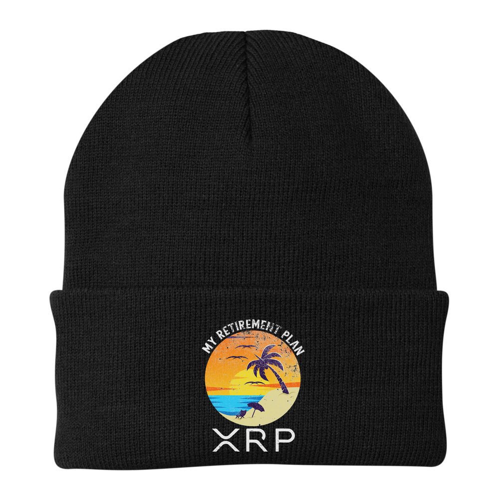 Xrp Ripple Cryptocurrency My Retirement Plan Beach Vacation Beanie