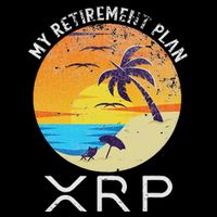 Xrp Ripple Cryptocurrency My Retirement Plan Beach Vacation Drawstring Bag