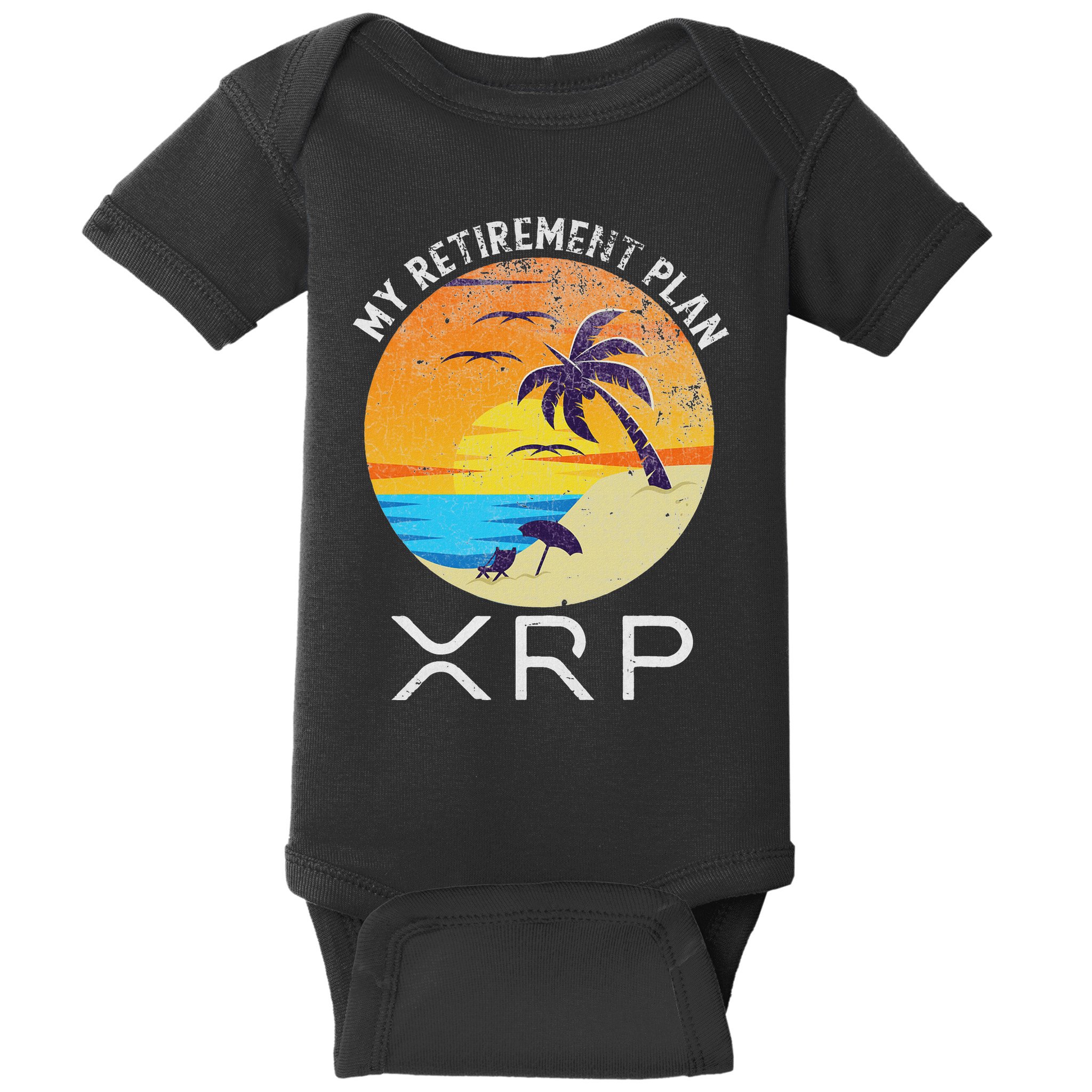 Xrp Ripple Cryptocurrency My Retirement Plan Beach Vacation Baby Bodysuit