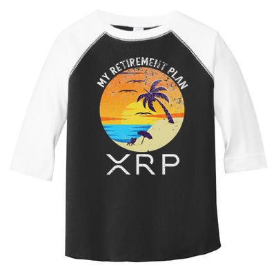 Xrp Ripple Cryptocurrency My Retirement Plan Beach Vacation Toddler Fine Jersey T-Shirt