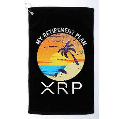 Xrp Ripple Cryptocurrency My Retirement Plan Beach Vacation Golf Towel