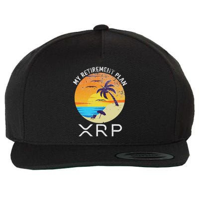 Xrp Ripple Cryptocurrency My Retirement Plan Beach Vacation Wool Snapback Cap