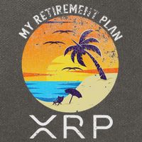 Xrp Ripple Cryptocurrency My Retirement Plan Beach Vacation Cotton Canvas Backpack
