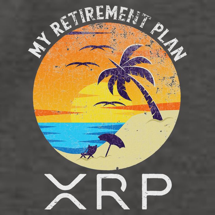 Xrp Ripple Cryptocurrency My Retirement Plan Beach Vacation Vector Backpack