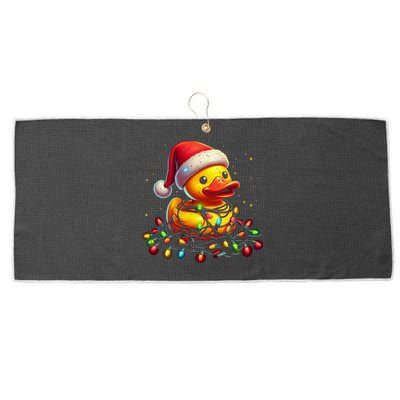 Xmas Rubber Duck Christmas Gift Large Microfiber Waffle Golf Towel