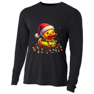 Xmas Rubber Duck Christmas Gift Cooling Performance Long Sleeve Crew