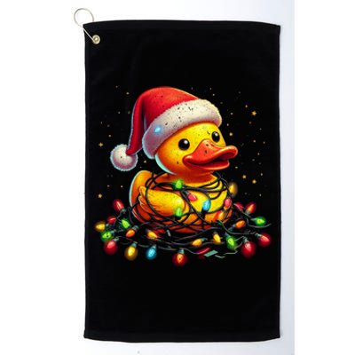 Xmas Rubber Duck Christmas Gift Platinum Collection Golf Towel