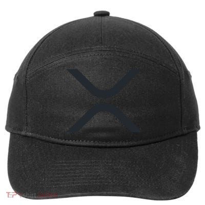 XRP Ripple Logo 7-Panel Snapback Hat