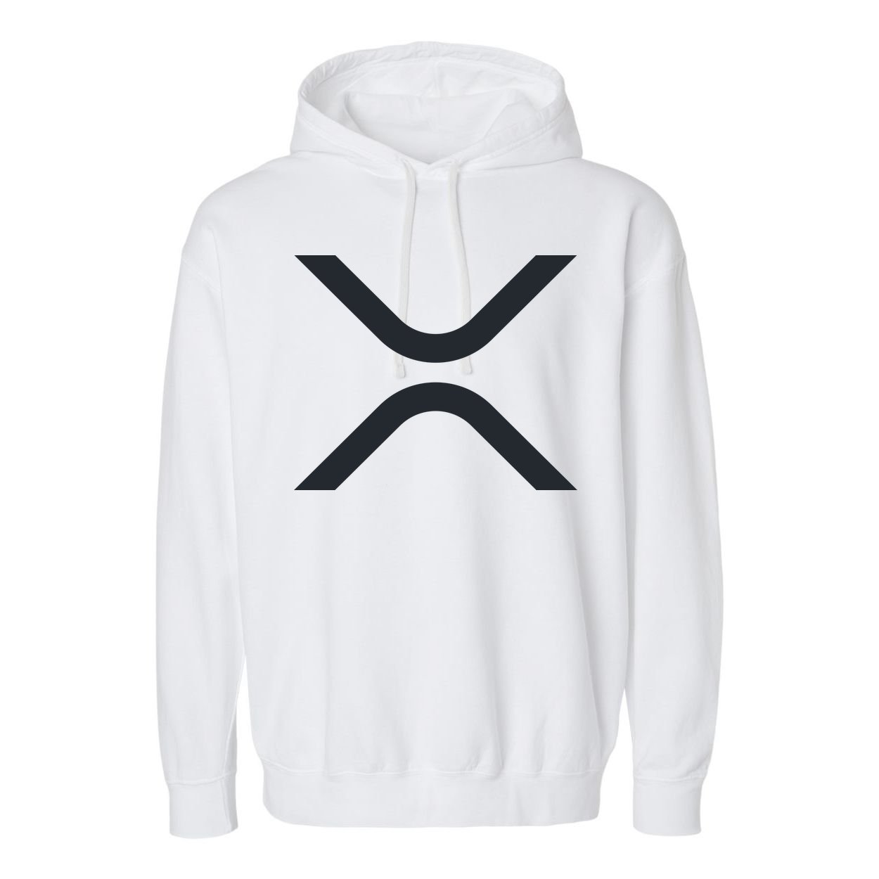 XRP Ripple Logo Garment-Dyed Fleece Hoodie