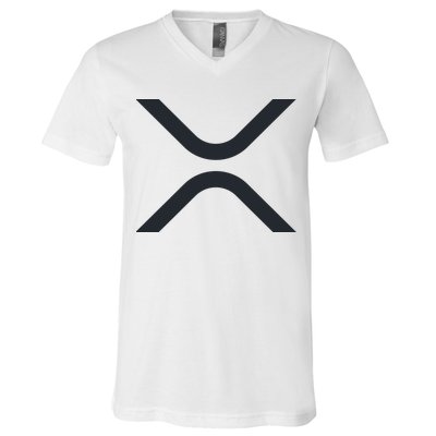 XRP Ripple Logo V-Neck T-Shirt