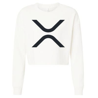 XRP Ripple Logo Cropped Pullover Crew