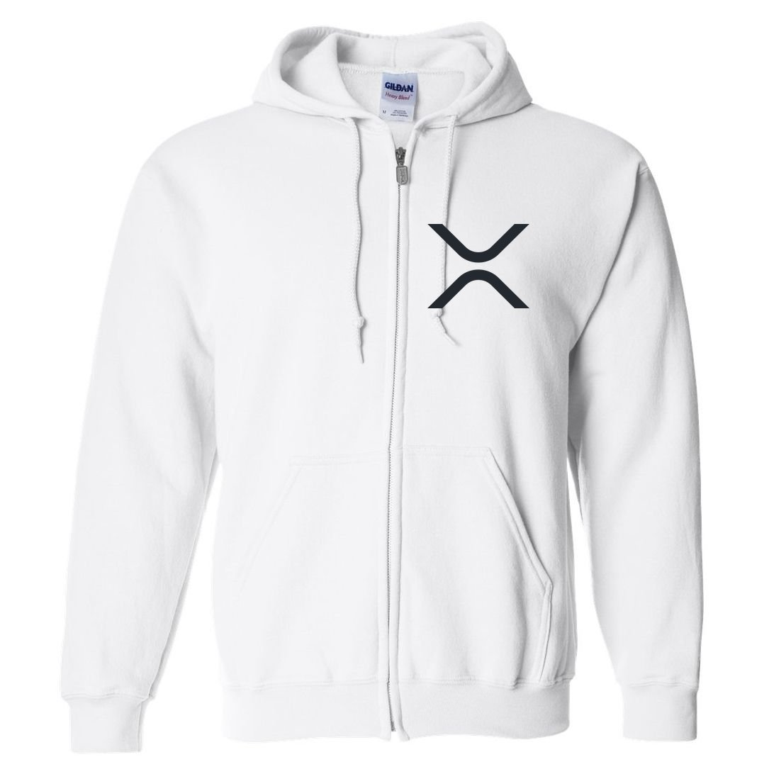 XRP Ripple Logo Full Zip Hoodie