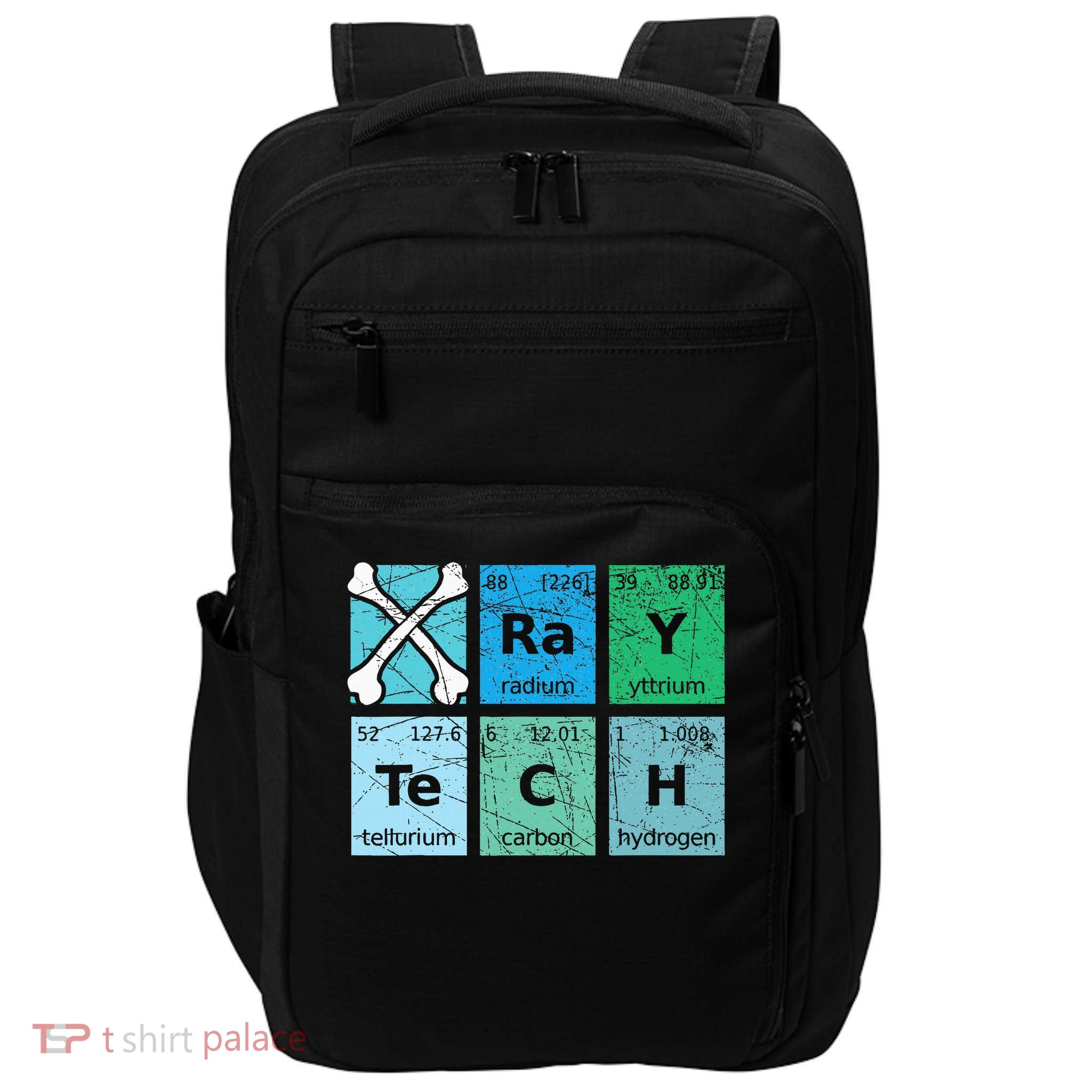 X Ray Tech Radiologist Rad Tech Radiology Periodic Table Impact Tech Backpack