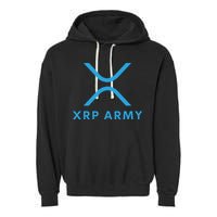XRP Ripple XRP XRP Army XRP Cryptocurrency XRP Moon XRP Merch XRP Crypto Garment-Dyed Fleece Hoodie