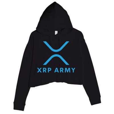 XRP Ripple XRP XRP Army XRP Cryptocurrency XRP Moon XRP Merch XRP Crypto Crop Fleece Hoodie
